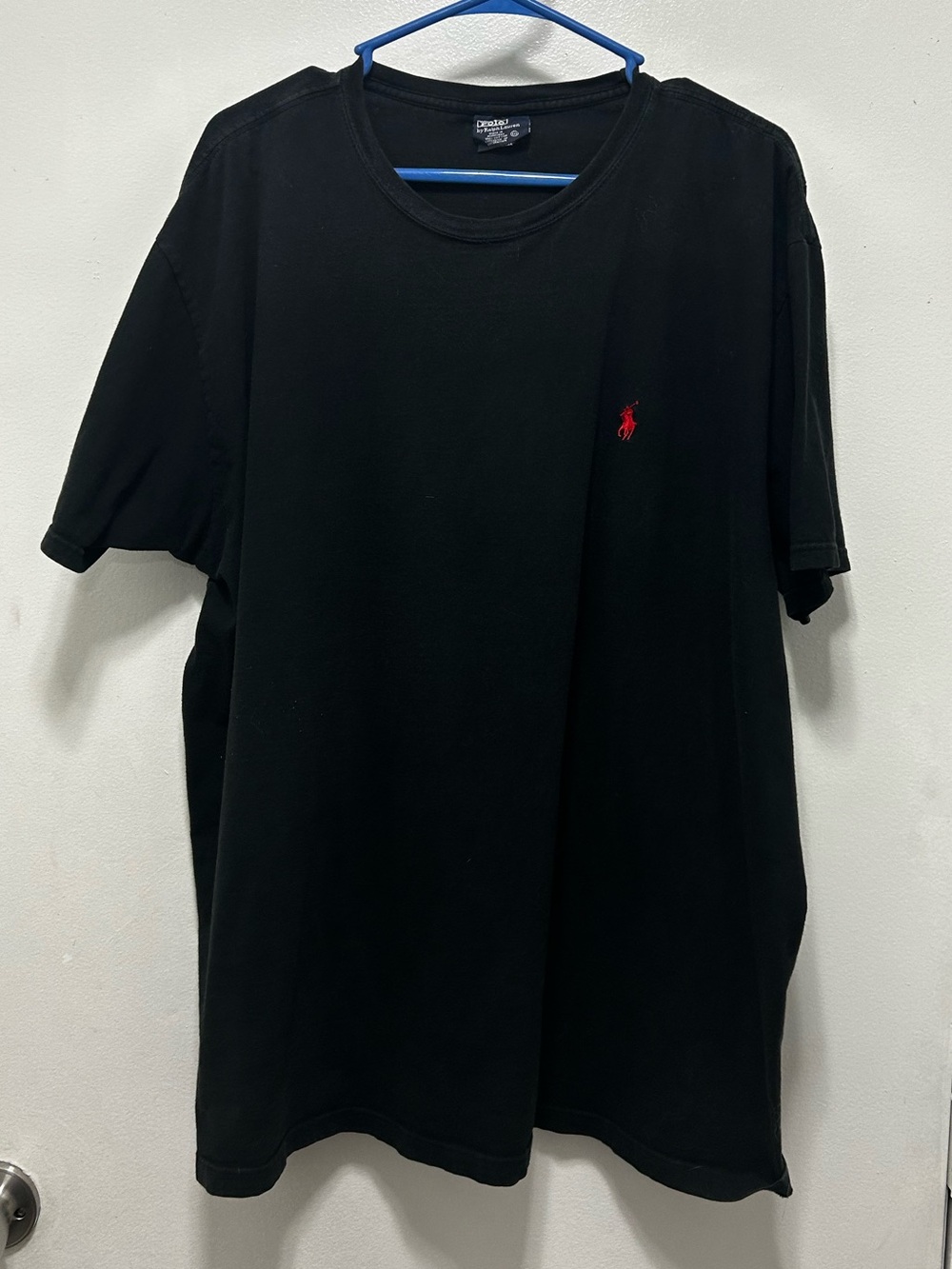 Polo by Ralph Lauren Black Short Sleeve Tee with Red Pony